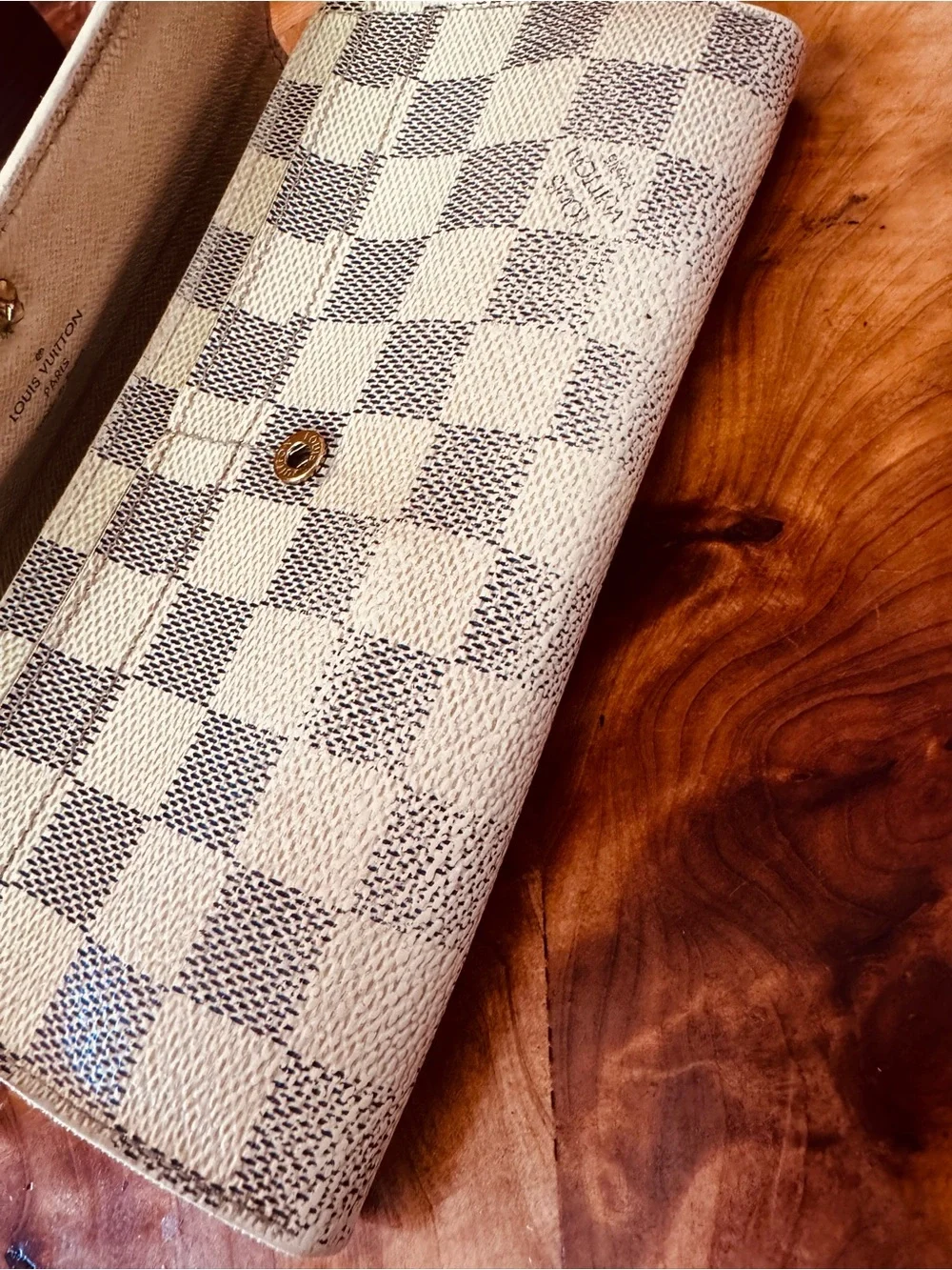 Louis Vuitton DAMIER Sarah wallet converted Crossbody vintage